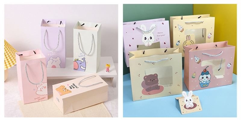 in túi giấy dễ thương
