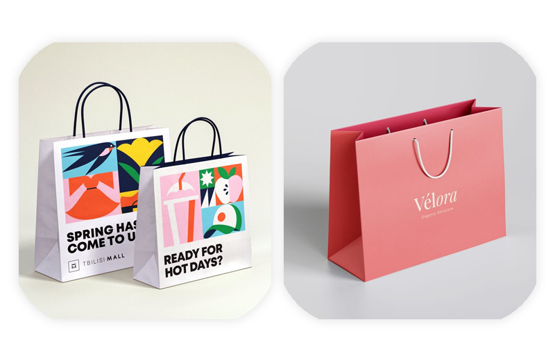 in túi giấy đựng quần áo